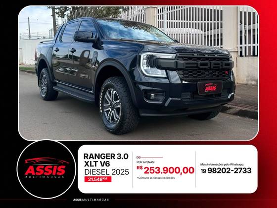 FORD RANGER 3.0 V6 TURBO DIESEL CD XLT 4X4 AUTOMÁTICO FORD RANGER 3.0 V6 TURBO DIESEL CD XLT 4X4 AUTOMÁTICO